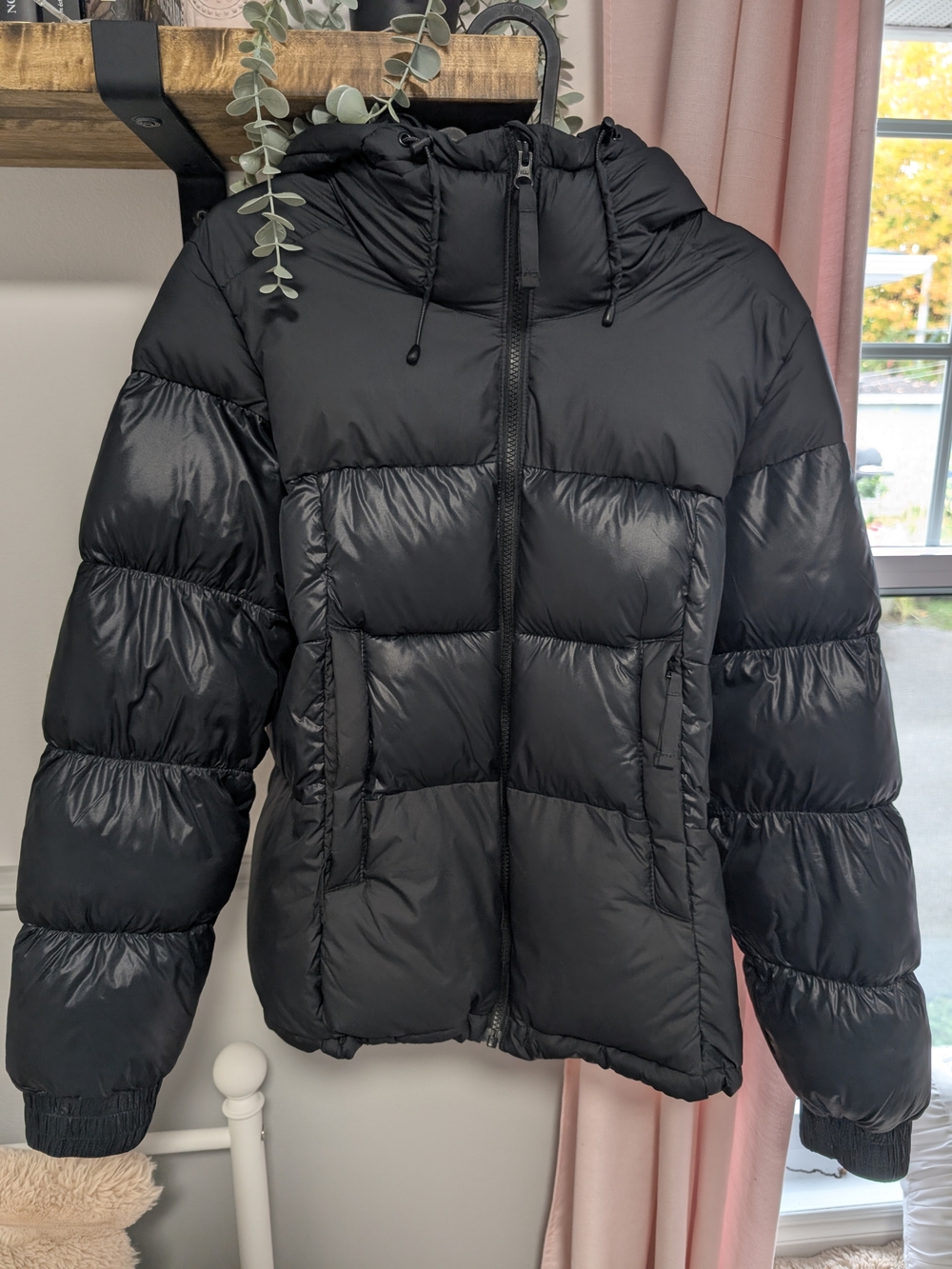 Columbia Black Puffer Jacket with Hood